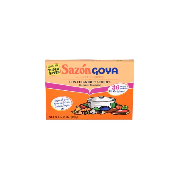 Goya Goya Jumbo Sazon Cilantro 6.33 oz. Box, PK15 3776 - main